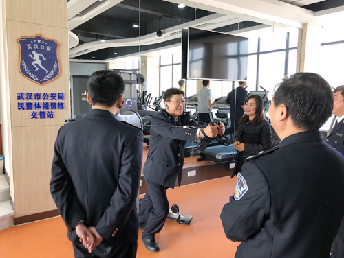 武汉市公安局民警体能训练交管站